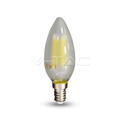 Ampoule LED 4W Filament E14 Bougie Opaque 6400K VT-1936
