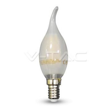 Ampoule LED 4W Filament E14 Bougie Opaque Tail 4000K VT-1937