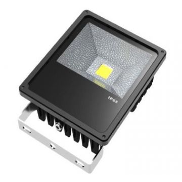 Projecteur Extérieur LED IP65 250x250x90mm, 70W, 1xCOB, 6400lm, 4000K, 120°