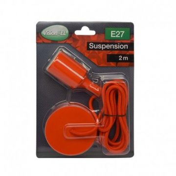 DOUILLE SILICON + CABLE 2 METRES RED