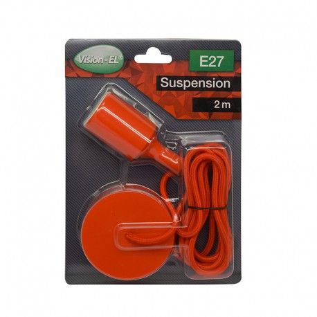 DOUILLE SILICON + CABLE 2 METRES RED