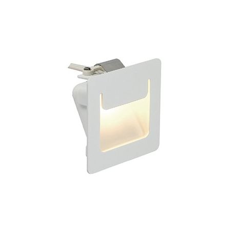 DOWNUNDER PUR encastré, carré, blanc, 3,5W LED blanc chaud, 80x80mm