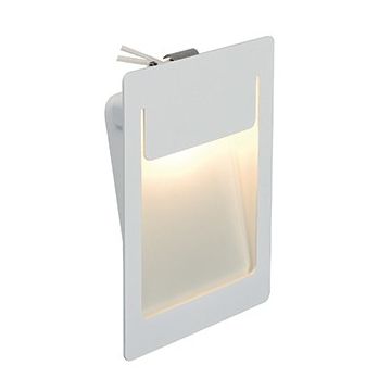 DOWNUNDER PUR encastré, carré, blanc, 4,8W LED blanc chaud, 120x155mm