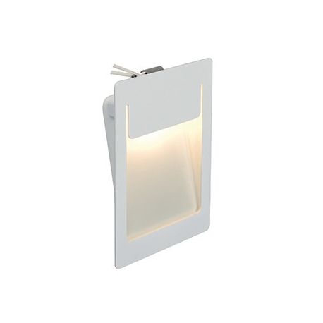 DOWNUNDER PUR encastré, carré, blanc, 4,8W LED blanc chaud, 120x155mm