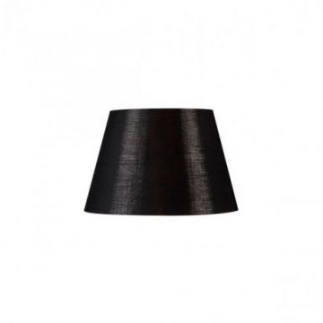 FENDA, abat-jour, conique, textile noir/cuivre, Ø 30cm