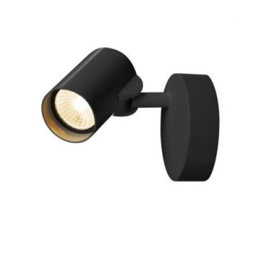 HELIA LED Simple, applique/plafonnier, noir, LED 11W 3000K, 35°