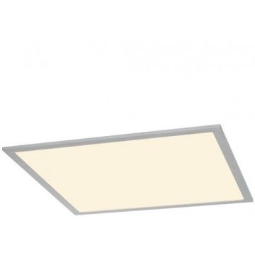 I-VIDUAL LED Panel pour plafond à dalles, 62x62cm, gris argent, 3000K