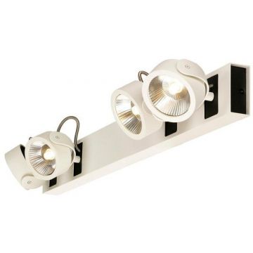 KALU LED 4 applique/plafonnier, long, blanc/noir, LED 60W, 3000K, 24°