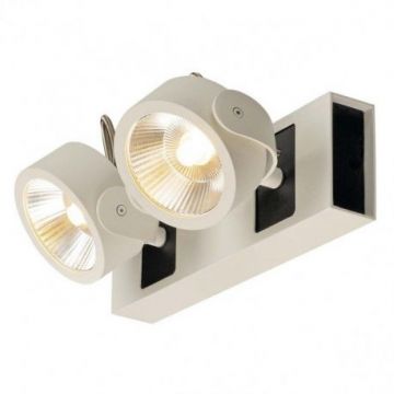 KALU LED 2 applique/plafonnier, blanc/noir, LED 34W, 3000K, 60°