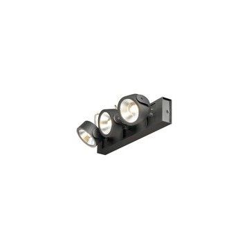 KALU LED 3 applique/plafonnier, noir, LED 47W, 3000K, 60°