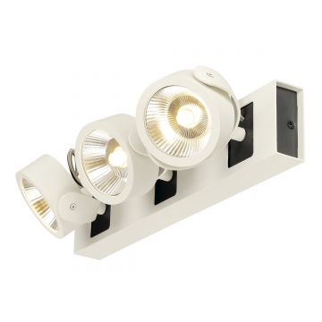 KALU LED 3 applique/plafonnier, blanc/noir, LED 47W, 3000K, 24°