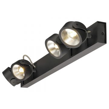 KALU LED 4 applique/plafonnier, long, noir, LED 60W, 3000K, 24°
