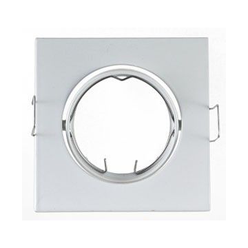 Support Plafond Orientable Vision-EL blanc carré dimension 84mm*84mm