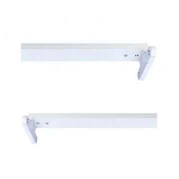 T8 SUPPORT DOUBLE TUBES 1500mm BLANC