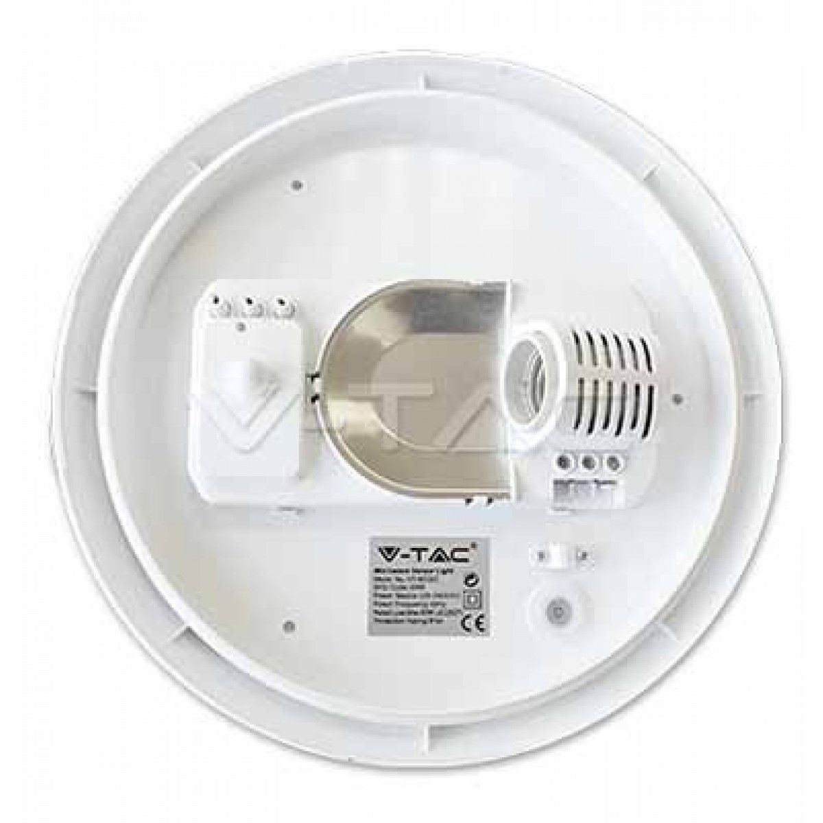 VISION-EL Hublot extérieur LED à détection 230V 18W 1600lm 4500K 300mm  blanc - 7790