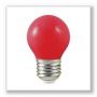 Ampoule LED Vision-EL Globe E27 0,5W rouge 7618B