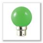 Ampoule LED Vision-EL Globe B22 0,8W vert 7644C